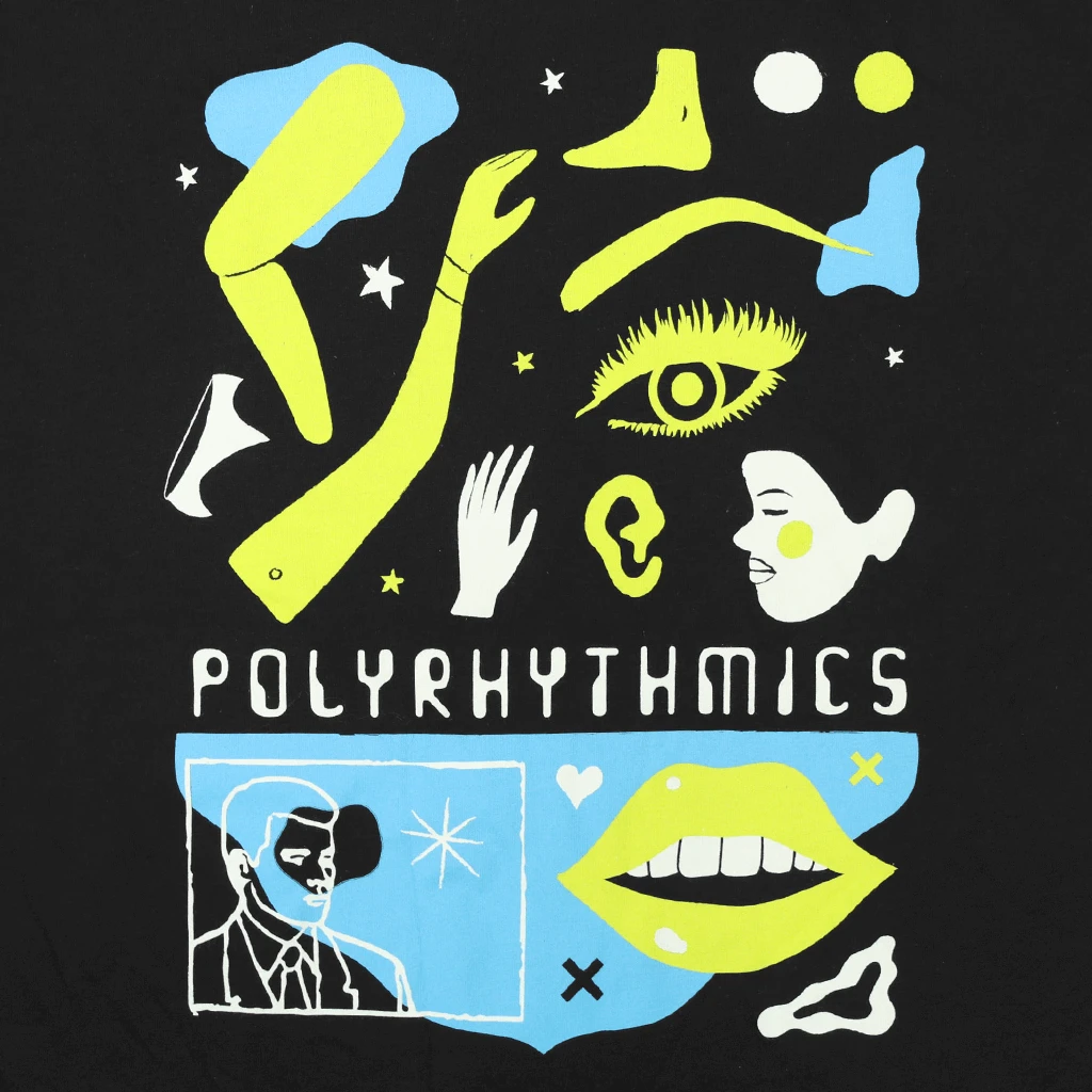 Polyrhythmics Sci-Fi Black Jumbo Tote Bag 2 Polyrhythmics Sci-Fi Black Jumbo Tote Bag