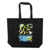 Polyrhythmics Sci-Fi Black Jumbo Tote Bag