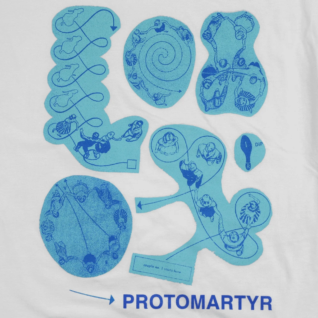 Protomartyr Diagram White T-Shirt New Merch 2 Protomartyr Diagram White T-Shirt New Merch