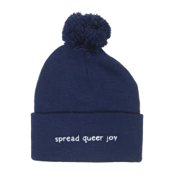 Queer Kid Stuff Spread Queer Joy Navy Beanie