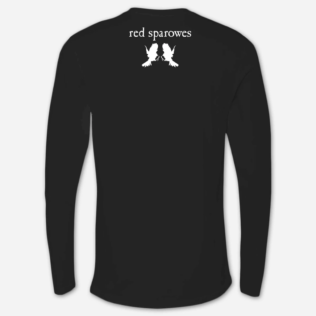 Red Sparowes Circles Black Long Sleeve T-Shirt New Merch 3 Red Sparowes Circles Black Long Sleeve T-Shirt New Merch