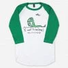Reggie And The Full Effect New Merch Loch Ness Green/White 3/4 Raglan T-Shirt