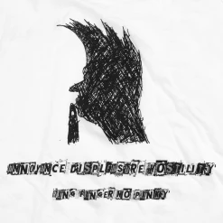 Ring Finger No Pinky Annoyance White Racerback Tank