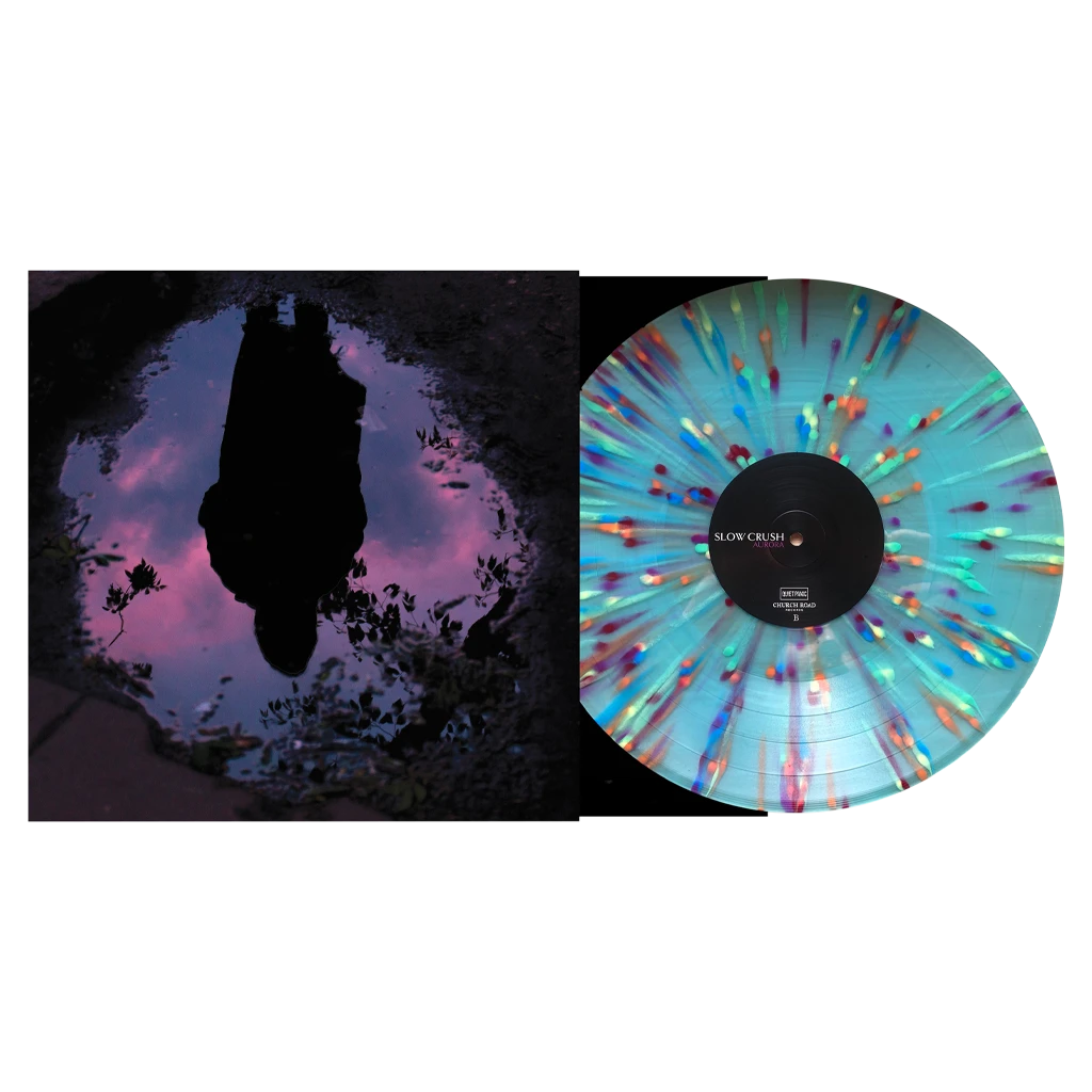 Slow Crush Aurora 12" Transparent Sky Blue/Rainbow Splatter Vinyl 1 Slow Crush Aurora 12" Transparent Sky Blue/Rainbow Splatter Vinyl