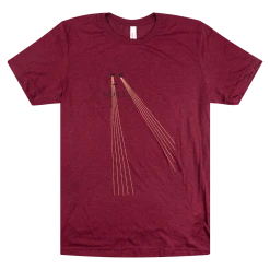 Stars Of The Lid Eye Beams Cardinal Red T-Shirt New Merch