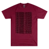 The Rebel Lounge Cracked Maroon T-Shirt