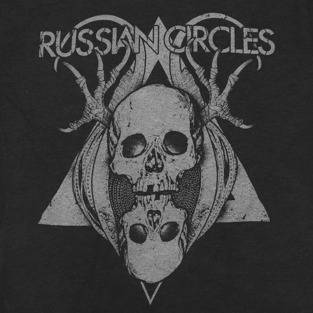 Russian Circles (Band) Skulls Black Tri-Blend T-Shirt 2 Russian Circles (Band) Skulls Black Tri-Blend T-Shirt