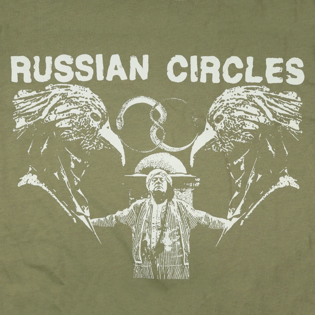 Russian Circles (Band) New Merch Birds Olive T-Shirt 2 Russian Circles (Band) New Merch Birds Olive T-Shirt