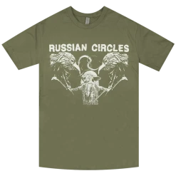 Russian Circles (Band) New Merch Birds Olive T-Shirt