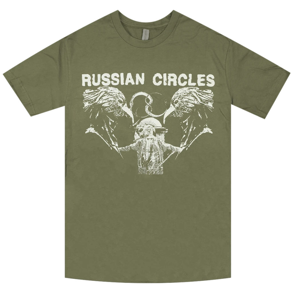 Russian Circles (Band) New Merch Birds Olive T-Shirt 1 Russian Circles (Band) New Merch Birds Olive T-Shirt