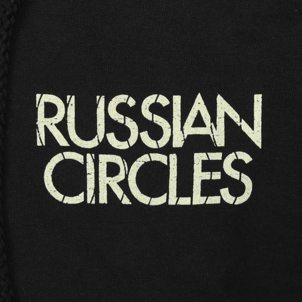 Russian Circles (Band) Skullflower Black Zip Hoodie New Merch 3 Russian Circles (Band) Skullflower Black Zip Hoodie New Merch