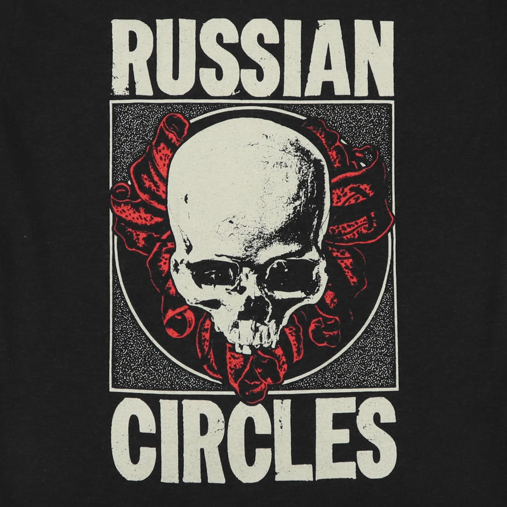 Russian Circles (Band) Skullflower T-Shirt 2 Russian Circles (Band) Skullflower T-Shirt