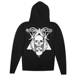 Russian Circles (Band) New Merch Skulls Black Zip Hood 9 Russian Circles (Band) New Merch Skulls Black Zip Hood