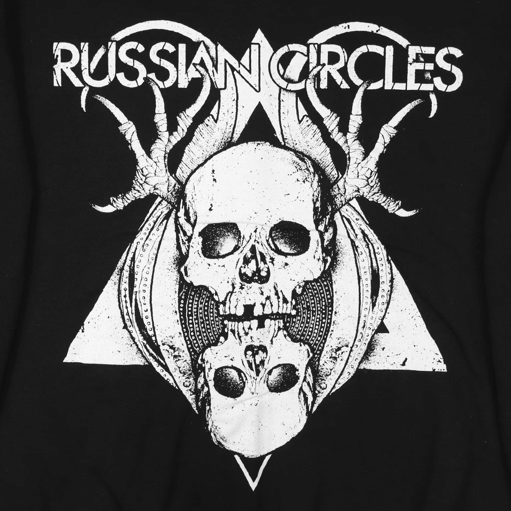 Russian Circles (Band) New Merch Skulls Black Zip Hood 2 Russian Circles (Band) New Merch Skulls Black Zip Hood