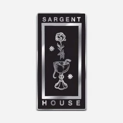 Sargent House Wine, Snakes & Roses Black & Silver Enamel Pin