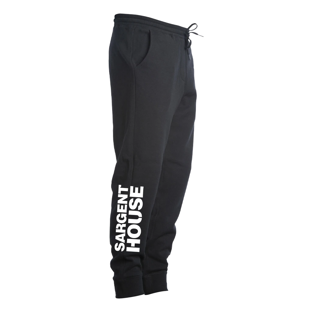 Sargent House New Merch SH Black Sweatpants 1 Sargent House New Merch SH Black Sweatpants