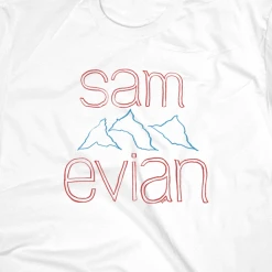 Sam Evian New Merch Mountains White T-Shirt