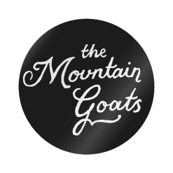 The Mountain Goats Script Circle Sticker