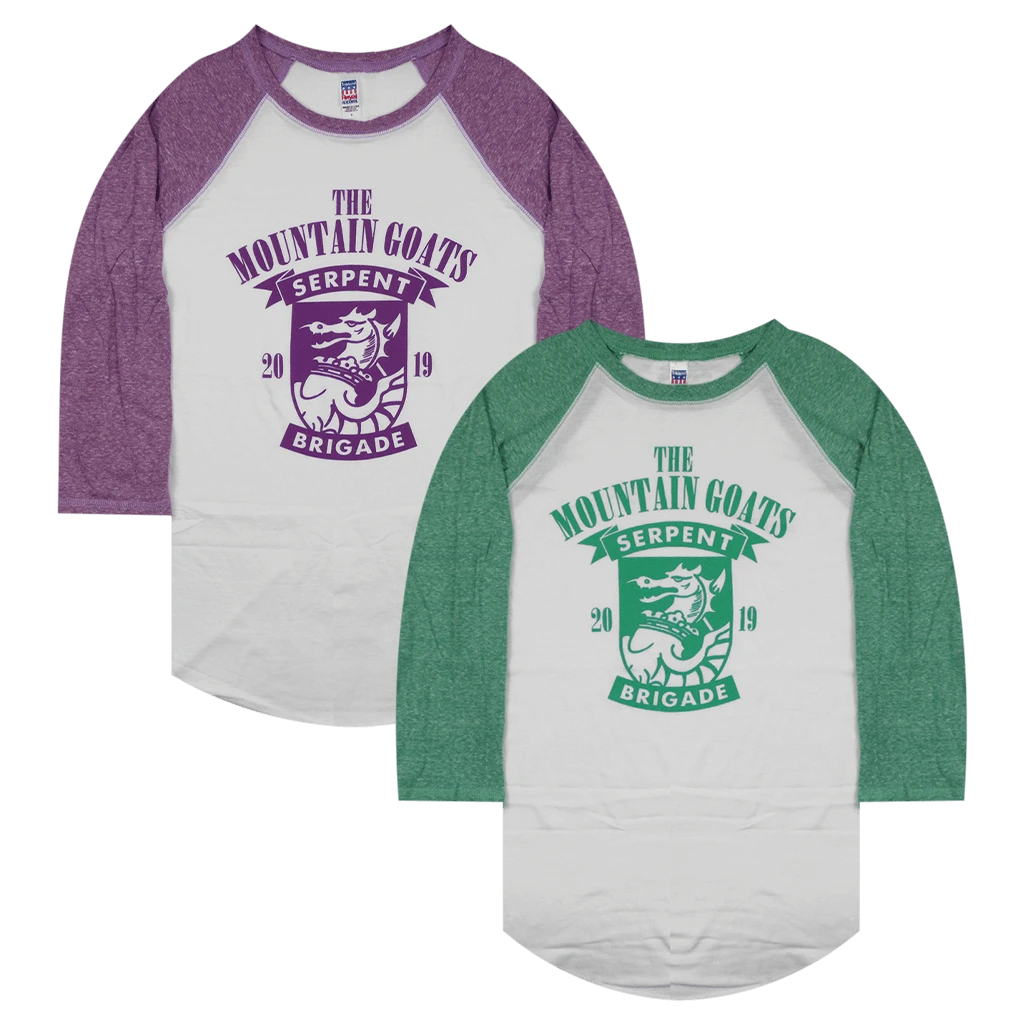 The Mountain Goats Serpent Brigade Baseball T-Shirt New Merch 1 The Mountain Goats Serpent Brigade Baseball T-Shirt New Merch