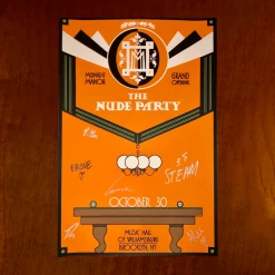The Nude Party New Merch Signed Music Hall Of Williamsburg Show Poster