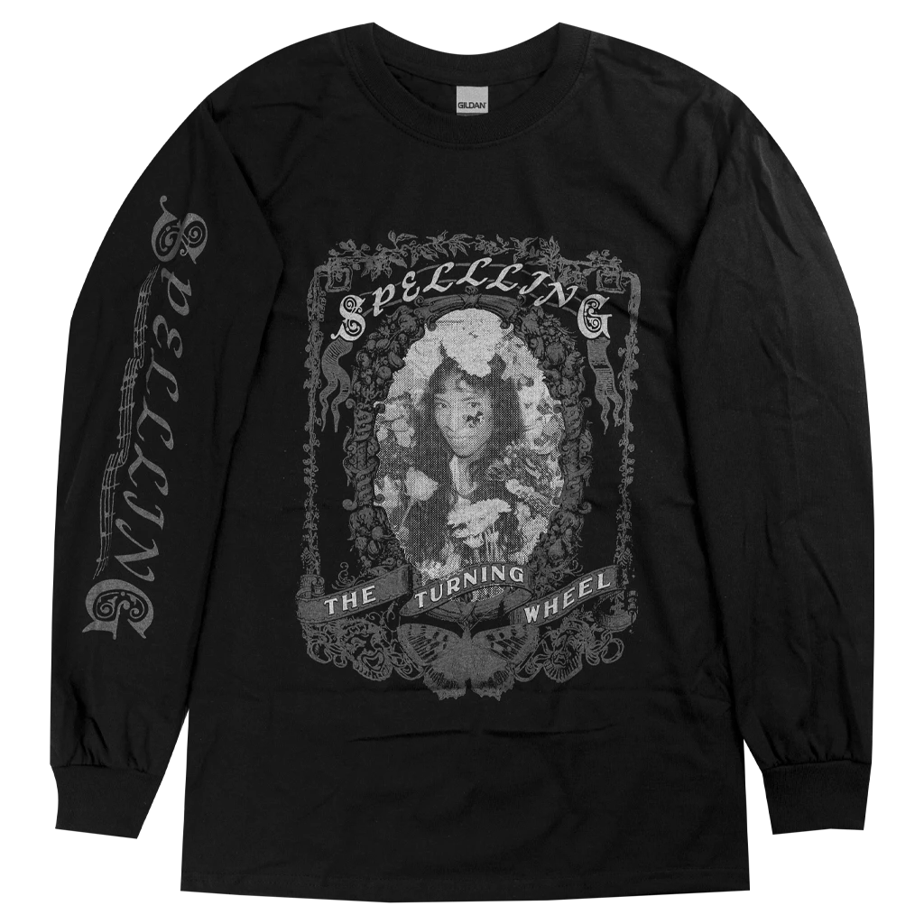 SPELLLING Floral Frame Black Long Sleeve T-Shirt New Merch 1 SPELLLING Floral Frame Black Long Sleeve T-Shirt New Merch