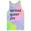 Queer Kid Stuff New Merch Spread Queer Joy Tie Dye Tank