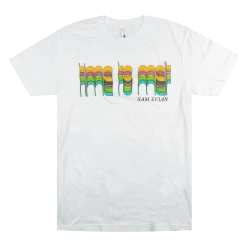 Sam Evian Rainbow White T-Shirt New Merch