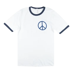 Tori Amos I Believe In Peace Bitch Navy Ringer T-Shirt New Merch