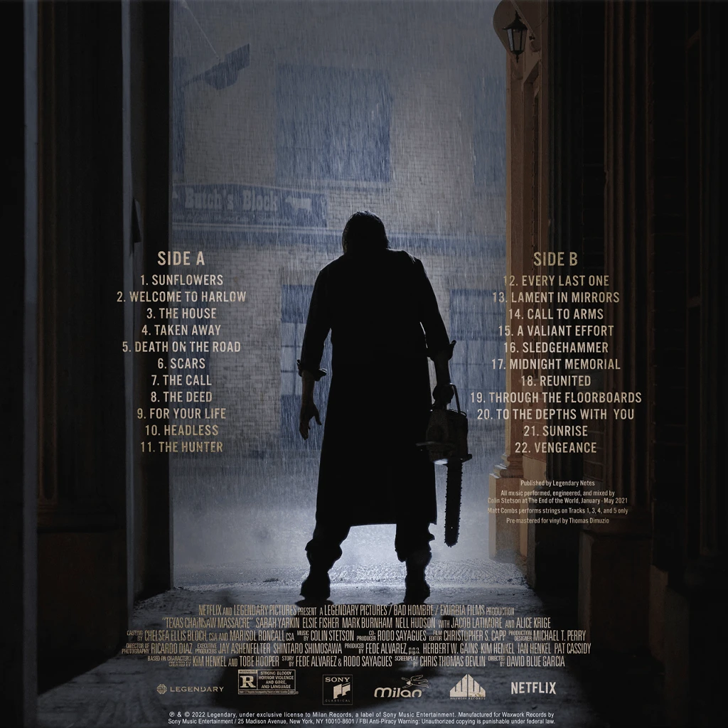 Colin Stetson New Merch Texas Chainsaw Massacre (Original Motion Picture Soundtrack) 12" Gold & Red Vinyl 4 Colin Stetson New Merch Texas Chainsaw Massacre (Original Motion Picture Soundtrack) 12" Gold & Red Vinyl