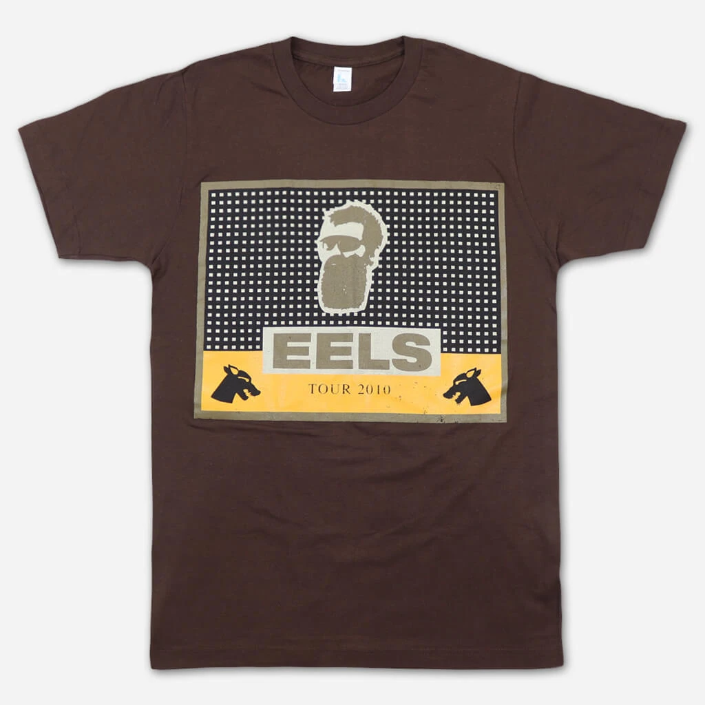 Eels New Merch Cigar Band 2010 Tour Brown T-Shirt 1 Eels New Merch Cigar Band 2010 Tour Brown T-Shirt
