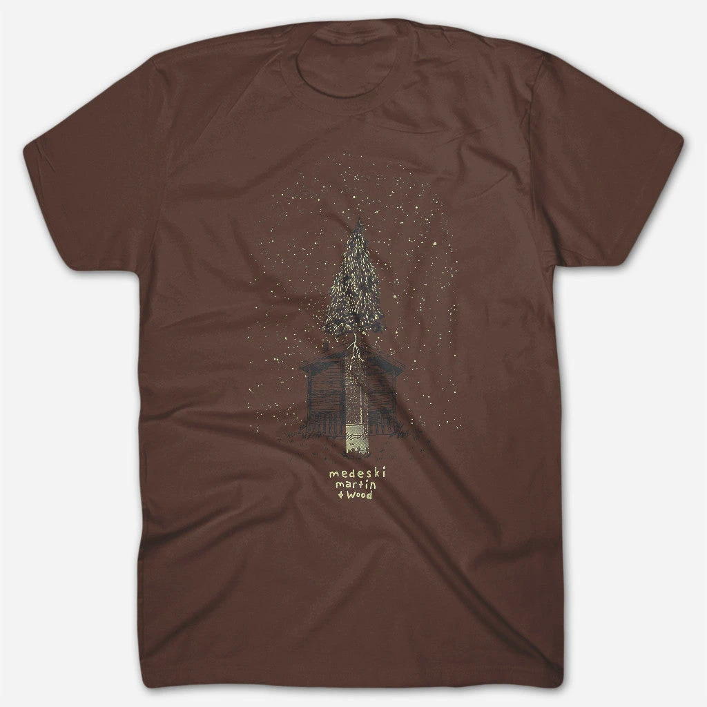 Medeski Martin & Wood Tree Brown T-Shirt 1 Medeski Martin & Wood Tree Brown T-Shirt