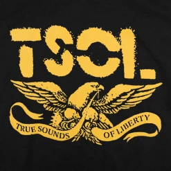 T.S.O.L. Yellow Eagle Black T-Shirt
