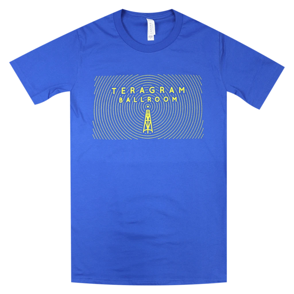 The Teragram Ballroom New Merch Transmission Blue T-Shirt 1 The Teragram Ballroom New Merch Transmission Blue T-Shirt
