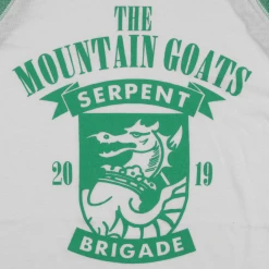 The Mountain Goats Serpent Brigade Baseball T-Shirt New Merch 8 The Mountain Goats Serpent Brigade Baseball T-Shirt New Merch