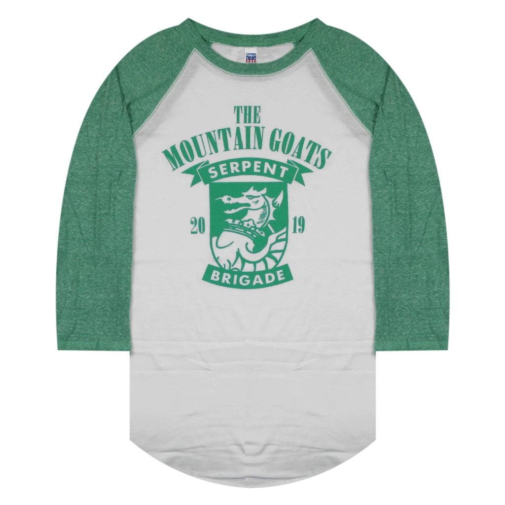 The Mountain Goats Serpent Brigade Baseball T-Shirt New Merch 5 The Mountain Goats Serpent Brigade Baseball T-Shirt New Merch