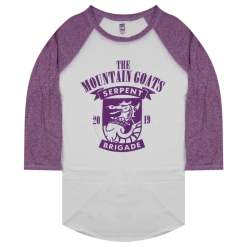 The Mountain Goats Serpent Brigade Baseball T-Shirt New Merch 9 The Mountain Goats Serpent Brigade Baseball T-Shirt New Merch