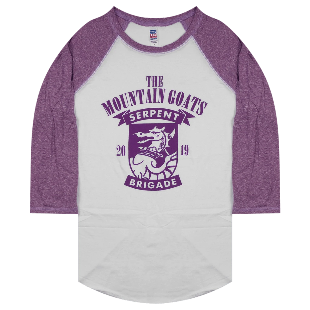 The Mountain Goats Serpent Brigade Baseball T-Shirt New Merch 4 The Mountain Goats Serpent Brigade Baseball T-Shirt New Merch