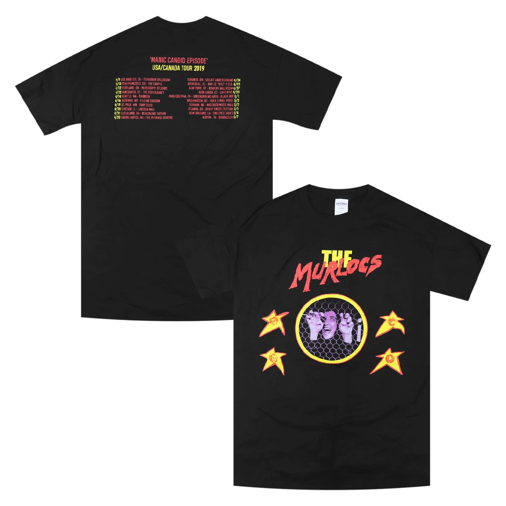 The Murlocs Manic Candid Episode USA/Canada 2019 Tour T-Shirt 1 The Murlocs Manic Candid Episode USA/Canada 2019 Tour T-Shirt
