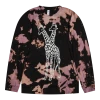 Giraffes? Giraffes! SUPERBASS!!!! Red Rust Tie-Dye Long Sleeve New Merch