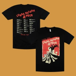 Lukas Nelson & Promise Of The Real Bronco 2022 Spring Tour T-Shirt