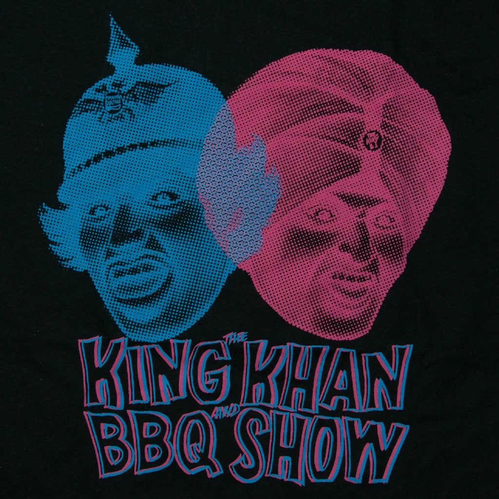 The King Khan & BBQ Show Two Heads Black T-Shirt New Merch 2 The King Khan & BBQ Show Two Heads Black T-Shirt New Merch