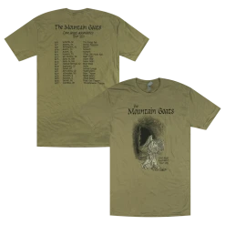 The Mountain Goats Cave Angel Ascendancy Tour Adult Unisex Green T-Shirt New Merch