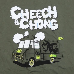 Cheech And Chong (Smokin) Weed Van Green T-Shirt