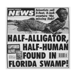 Weekly World News Manigator Sticker New Merch