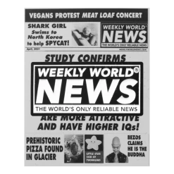 Weekly World News WWN Logo Enamel Pin New Merch