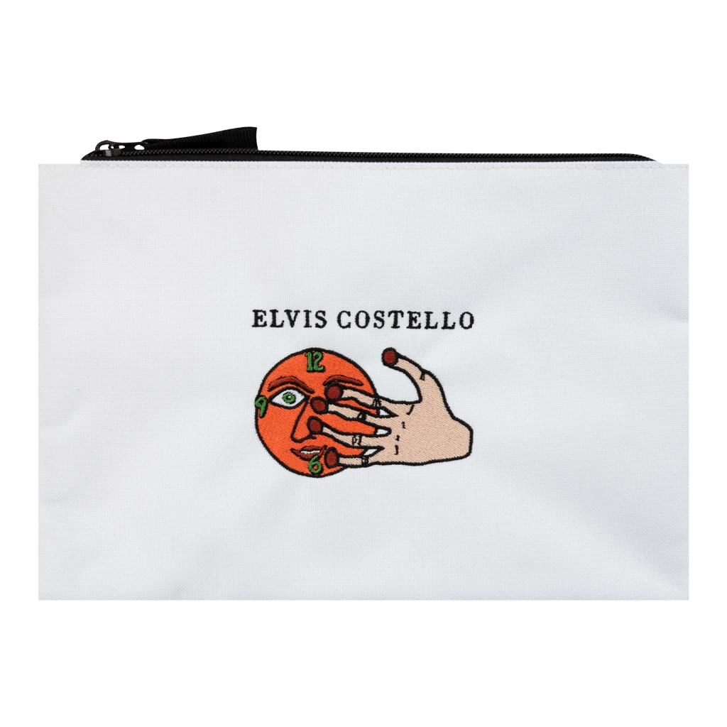 Elvis Costello New Merch Hey Clock Face - Tablet Bag 1 Elvis Costello New Merch Hey Clock Face - Tablet Bag