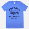 Buffalo Nichols Made In Wisconsin Heather Columbia T-Shirt New Merch