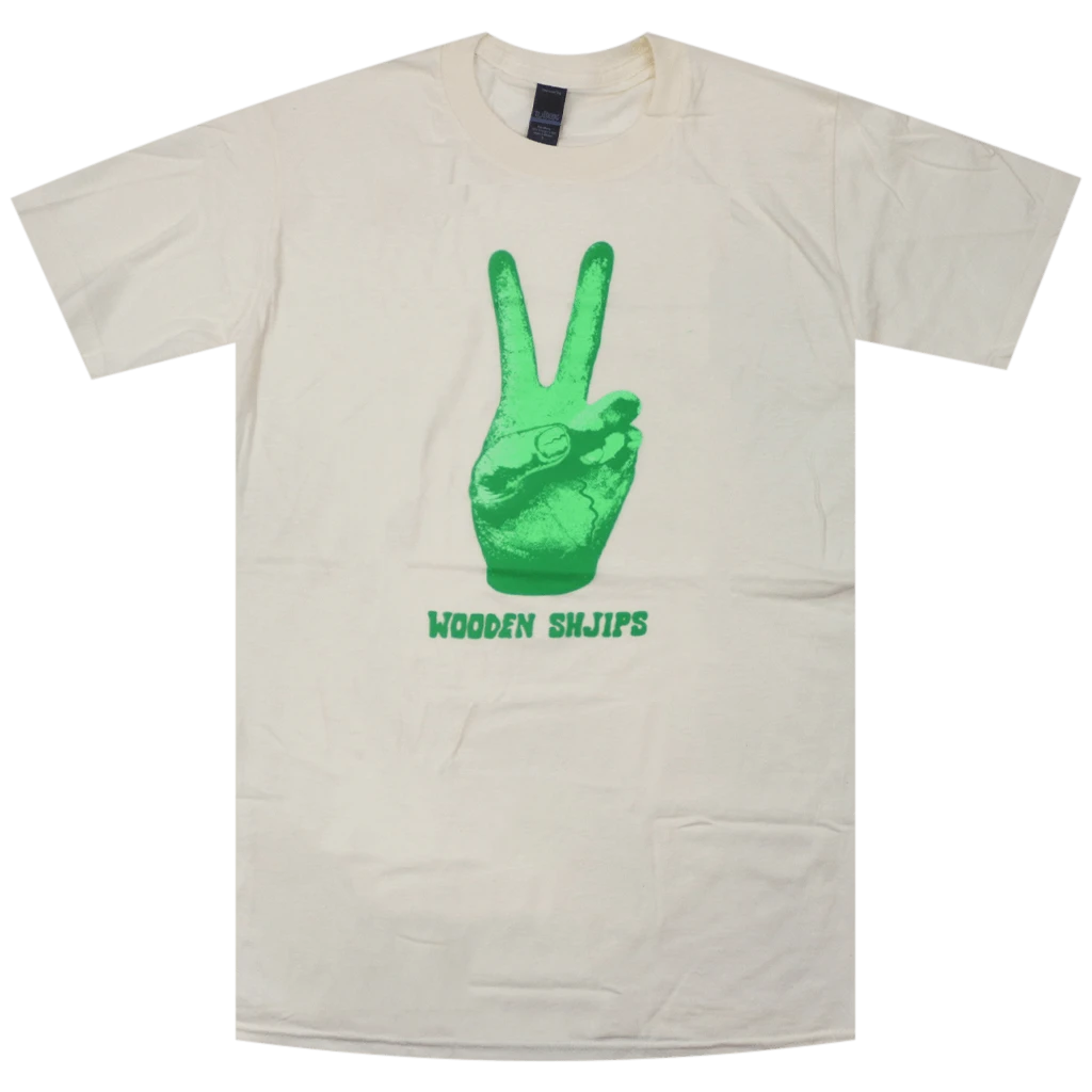 Wooden Shjips Green Peace Hand T-Shirt New Merch 1 Wooden Shjips Green Peace Hand T-Shirt New Merch