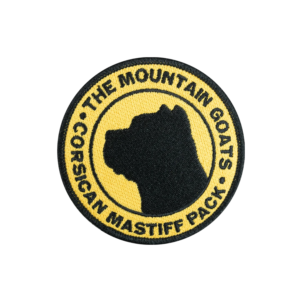 The Mountain Goats New Merch Mastiff Patch 4 The Mountain Goats New Merch Mastiff Patch
