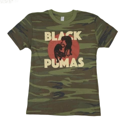 Black Pumas Double Puma Camo T-Shirt New Merch